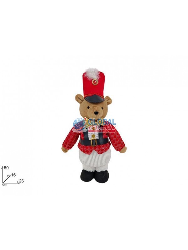 ORSO SOLDATO GIACCA ROSSA 50cm
