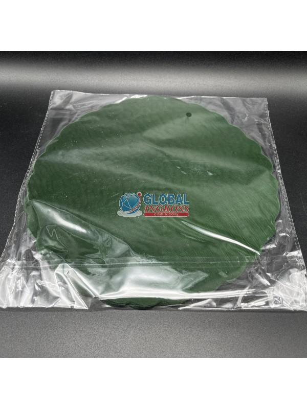 VELETTO ORGANZA TONDO VERDE SMERLATO