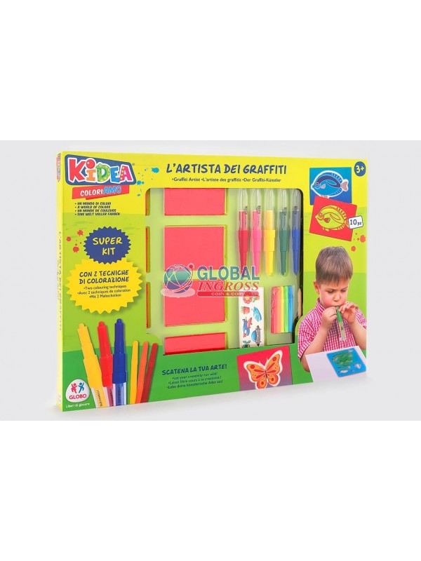 KIT CREATIVO C/PENNARELLI AEROGRAFI