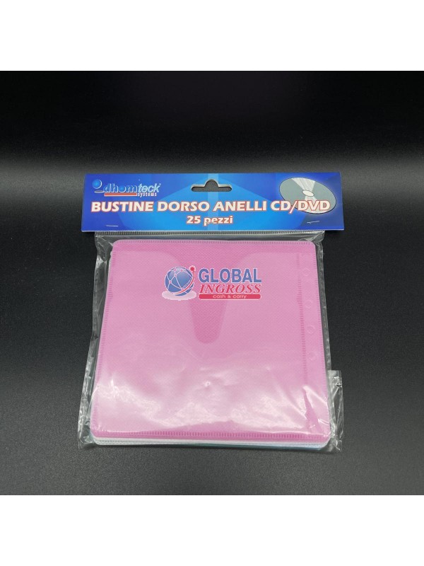 BUSTINE CD 25pz DORSO ANELLI COLORI ASS.