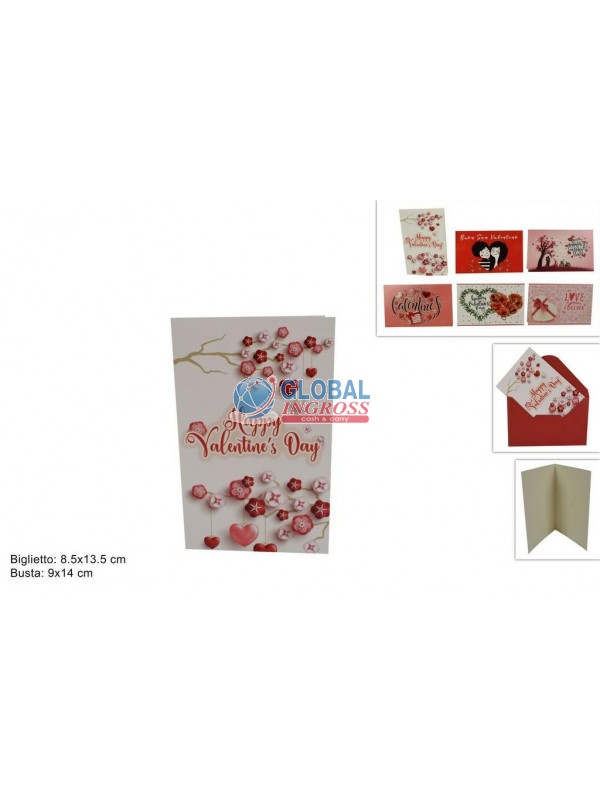 BIGLIETTO AMORE LOVE 13x8