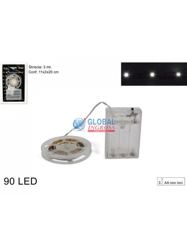 STRISCIA ADESIVA 90 LEDBIANCO FREDDO