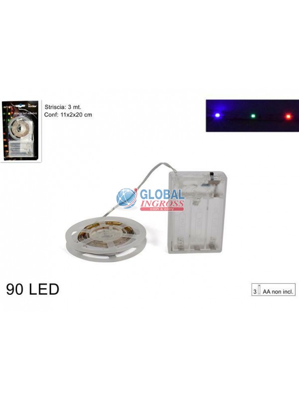 STRISCIA ADESIVA 90 LEDMULTICOLOR