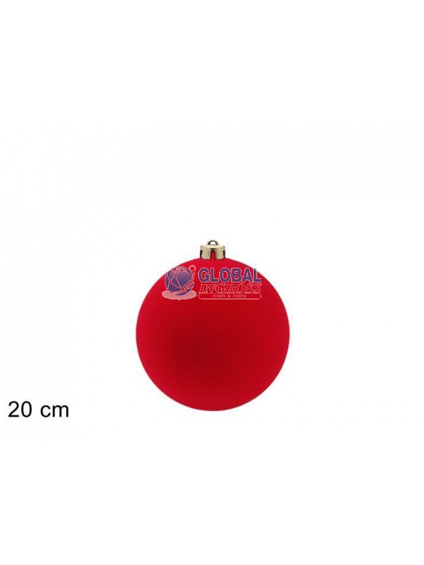 PALLA FLOCCATA 20cm ROSSA