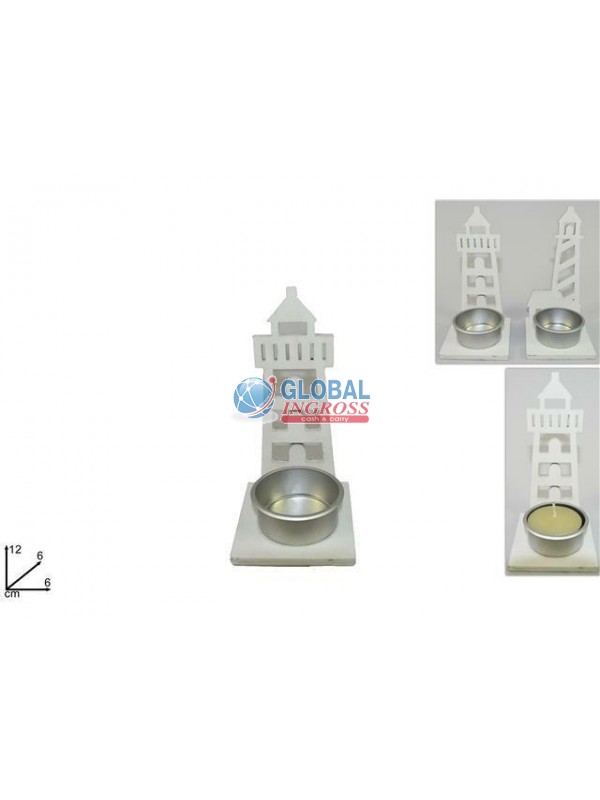 FARO LEGNO BIANCO P/T-LIGHT 12cm