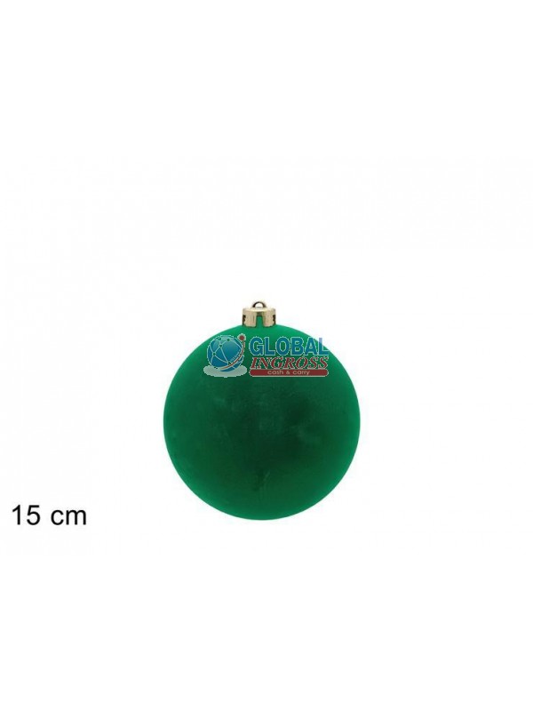 PALLA FLOCCATA 15cm VERDE