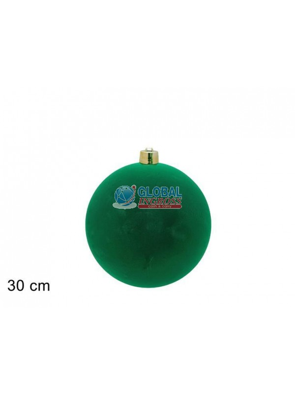 PALLA 30cm FLOCCATA VERDE