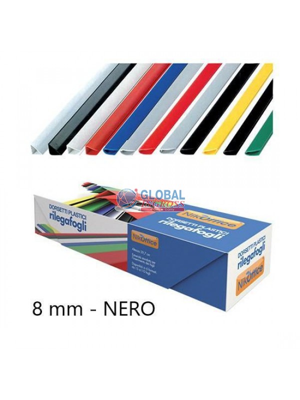 DORSINO 8mm NERO NIK