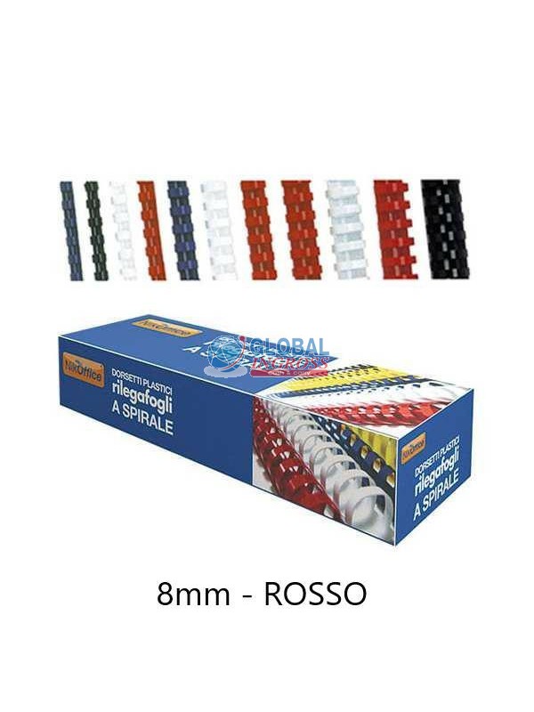 SPIRALE 8mm ROSSO NIK