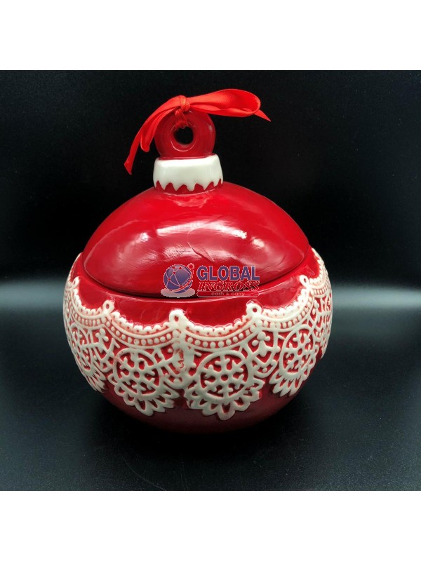 COFANETTO MERLETTO ROSSO PALLA GRANDE