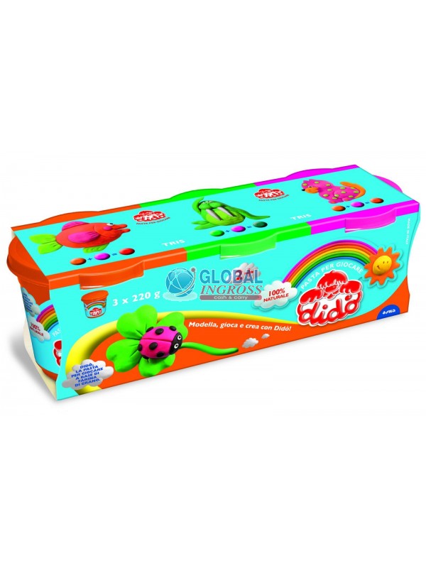 DIDO' TRIS BARATTOLI 220gr ARA/VER/MAG