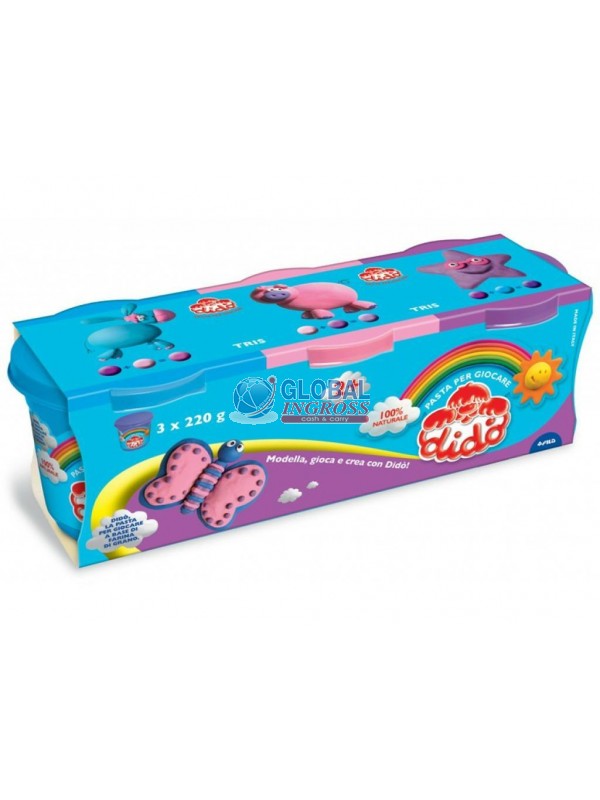 DIDO' TRIS BARATTOLI 220gr AZZ/VIO/ROSA