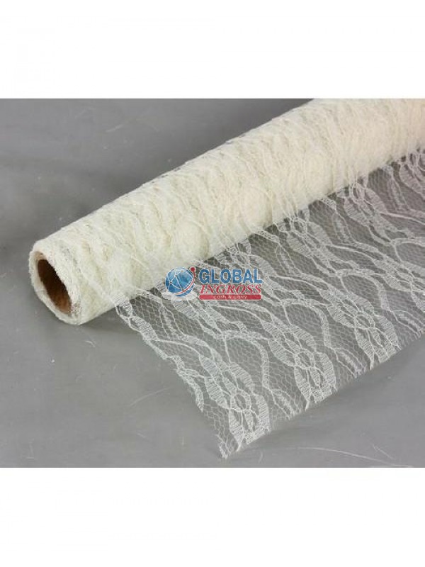 ROTOLO MERLETTO AVORIO 48x270