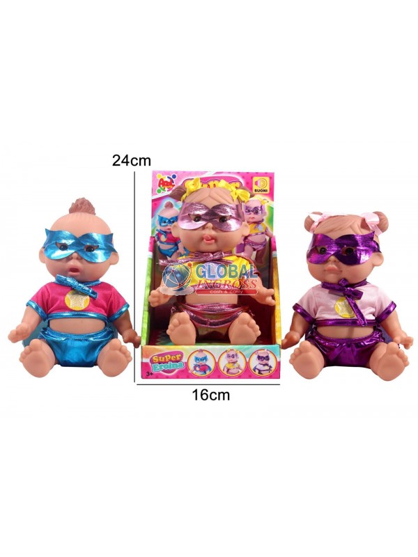 BAMBOLA SUPER EROINA C/MASCHERINA