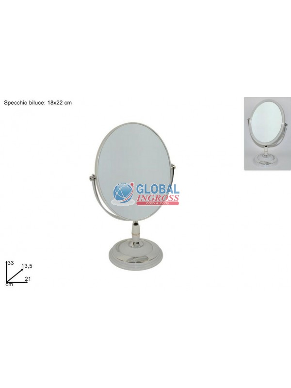 SPECCHIO OVALE BILUCE 22cm