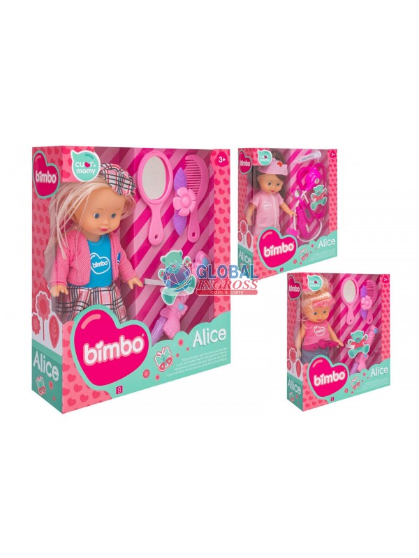 BAMBOLA C/ACCESSORI 26cm