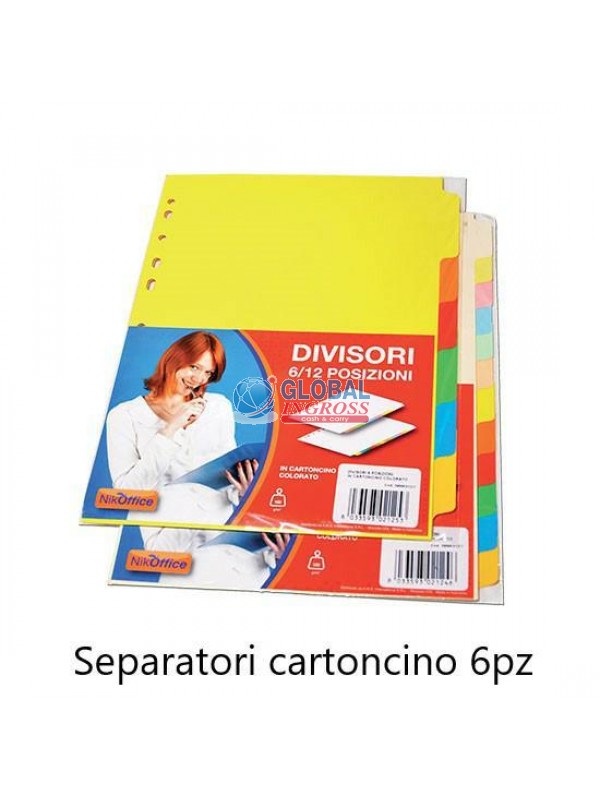 SEPARATORI 6pz CARTONCINO