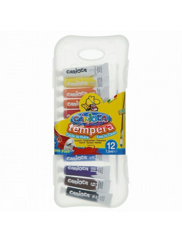 TEMPERA CARIOCA 12ml 12COLORI