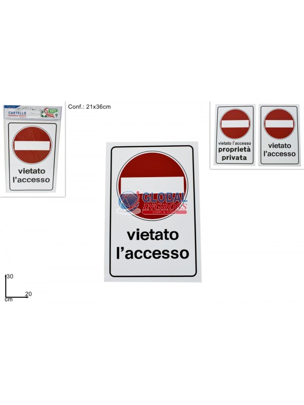 CARTELLO PROPRIETA' PRIVATA