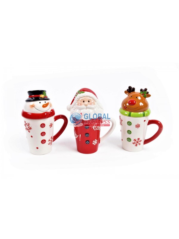 TAZZA MUG NOEL C/COPERCHIO 19cm