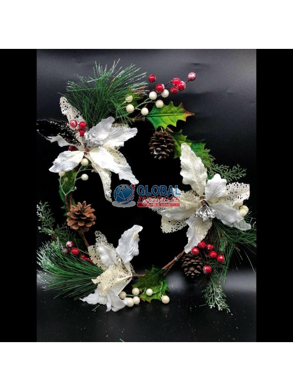 DIETROPORTA POINSETTIA BIANCO