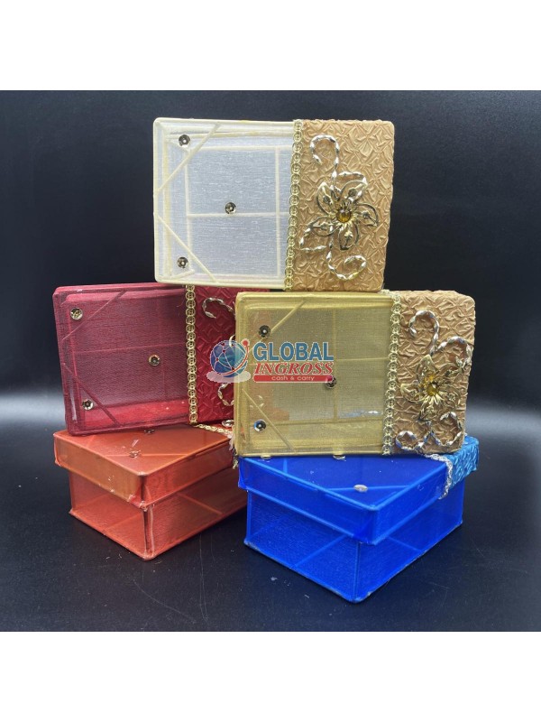 SCATOLA ORGANZA/RASO RETTANGOLARE MEDIA 16x13x7