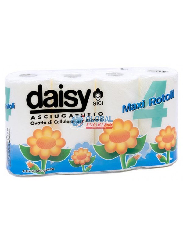 ASCIUGATUTTO 4 ROTOLI DAISY 2 VELI