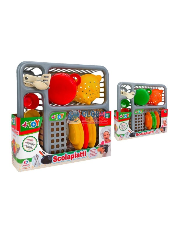 SCOLAPIATTI C/ACCESSORICUCINA 14pz