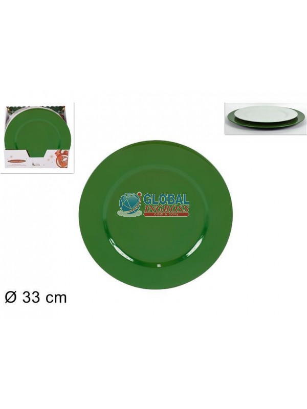 SOTTOPIATTO MELAMINA VERDE