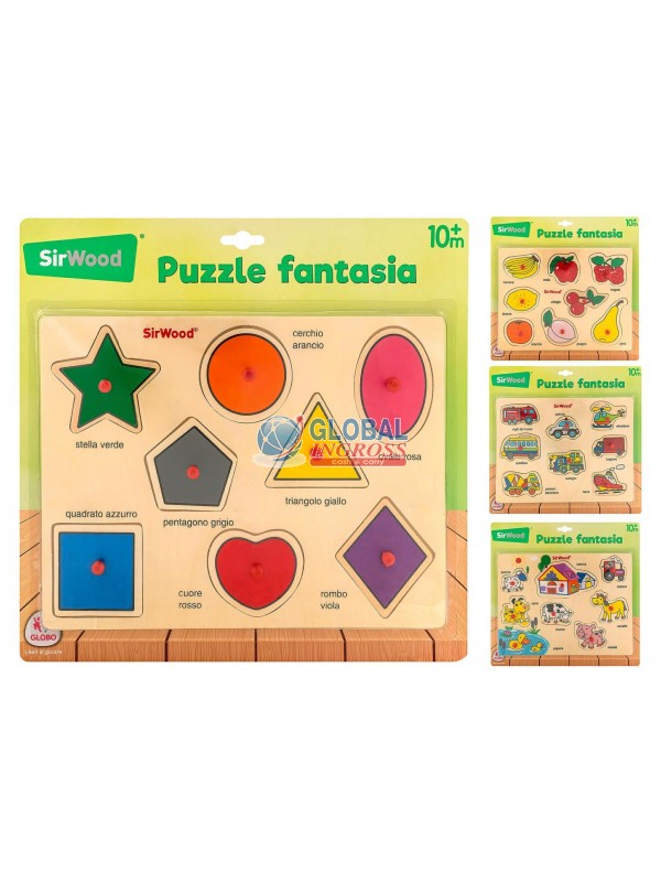 PUZZLE LEGNO C/PIOLI ASS.