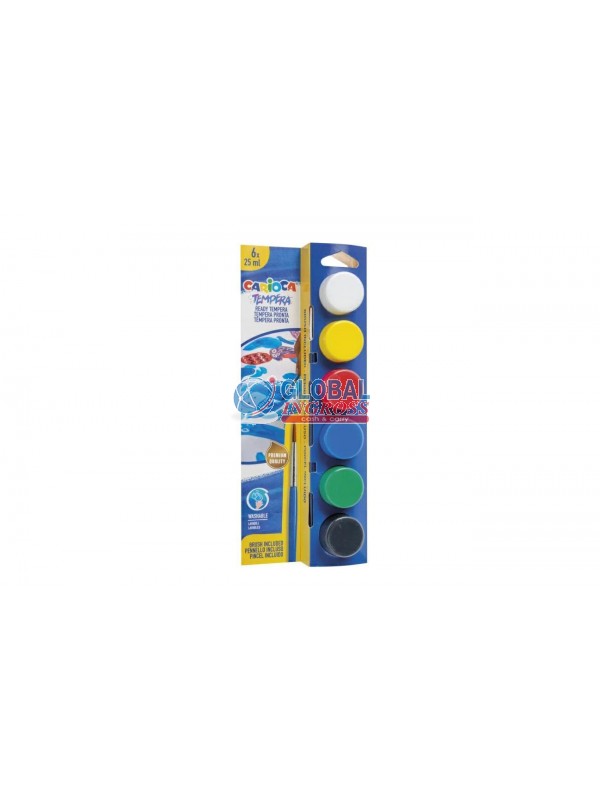 TEMPERA CARIOCA 6 VASETTI DA 25ml