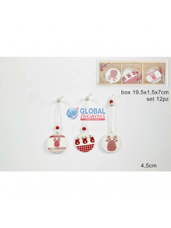 APPENDINO LEGNO TONDO NATALE