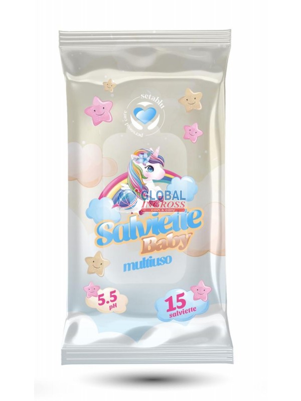 SALVIETTINE BIMBA VANIGLIA 15pz