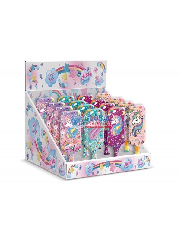 SPAZZOLA CAPELLI UNICORNO RETTANGOLARE