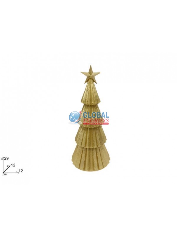 ALBERO GLITTERATO ORO 29cm
