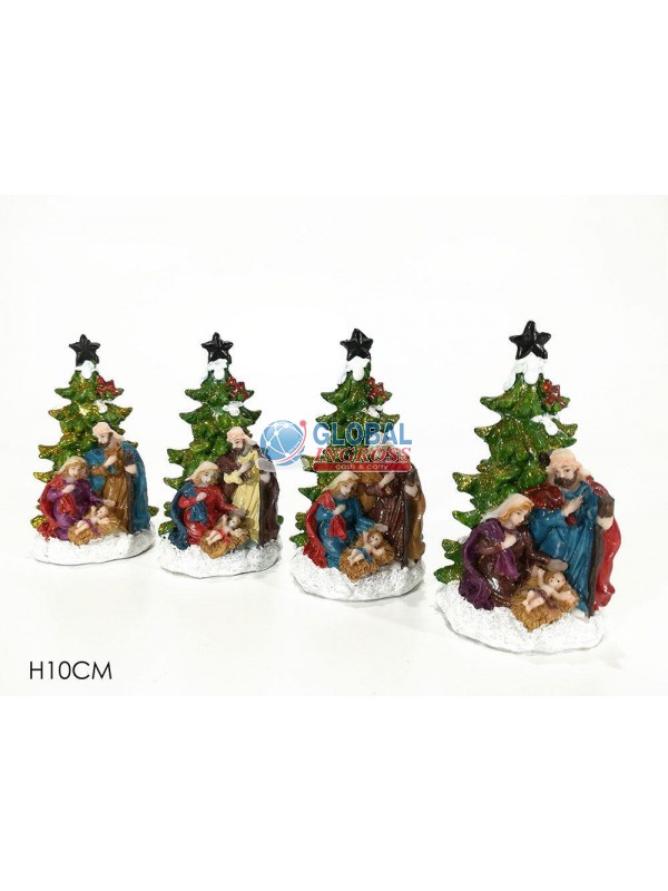 ALBERO C/NATIVITA' 10cm.. .