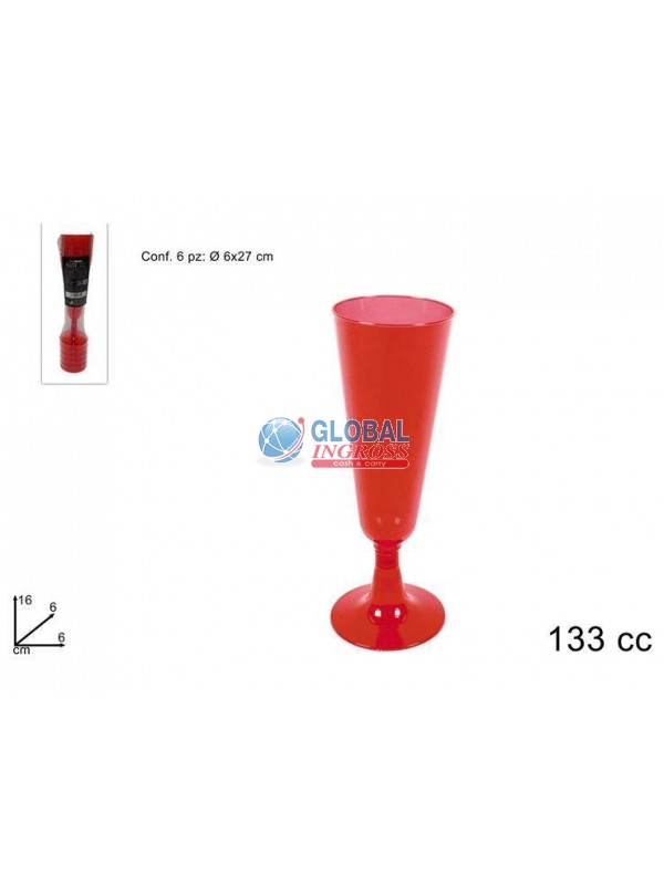 FLUTE 6pz ROSSO