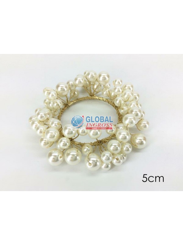 GIROCANDELA PERLE BIANCHE/ORO