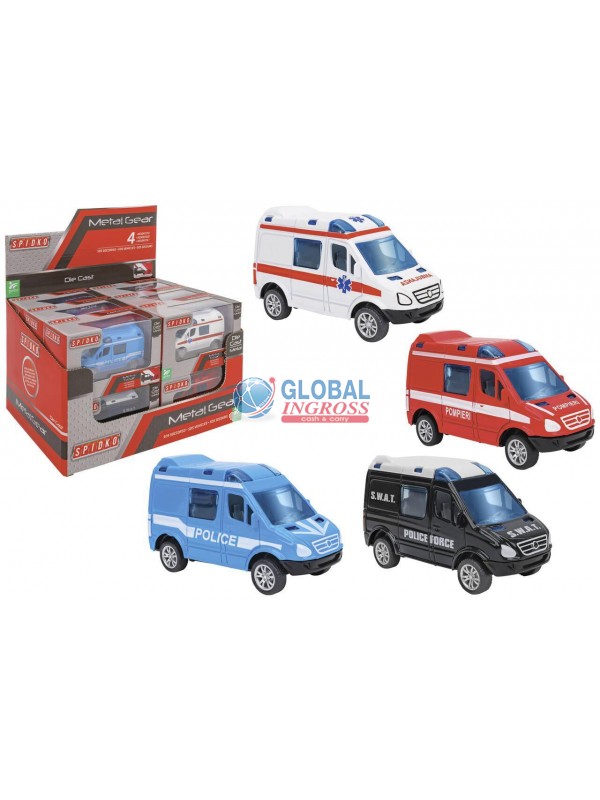 MODELLINO DIE-CAST VEICOLI SOCCORSO