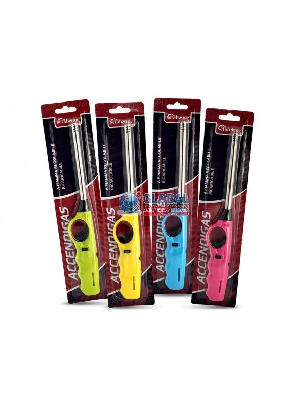 ACCENDIGAS BK/COL RICARICABILE F.