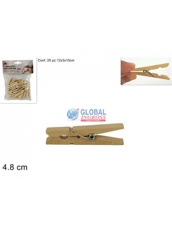 MOLLETTE LEGNO 4,8cm 25pz
