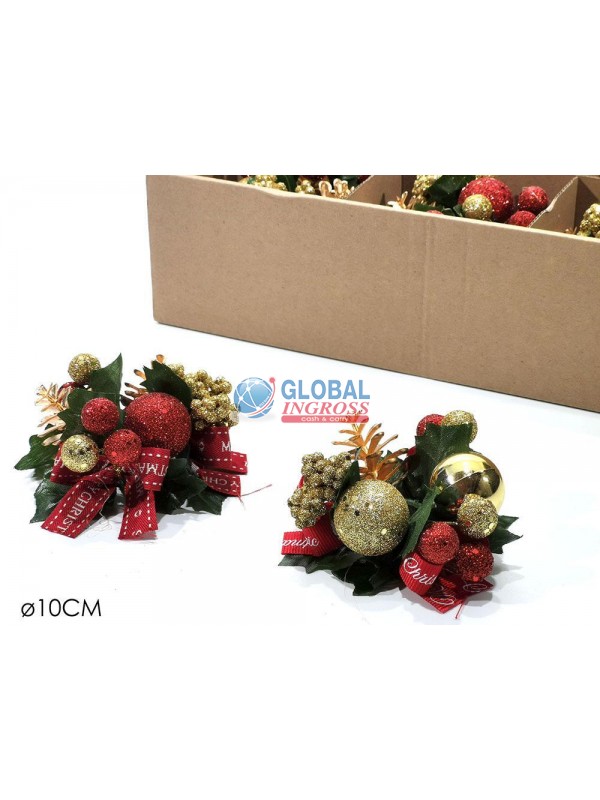 GIROCANDELA NATALE 10cmASS.