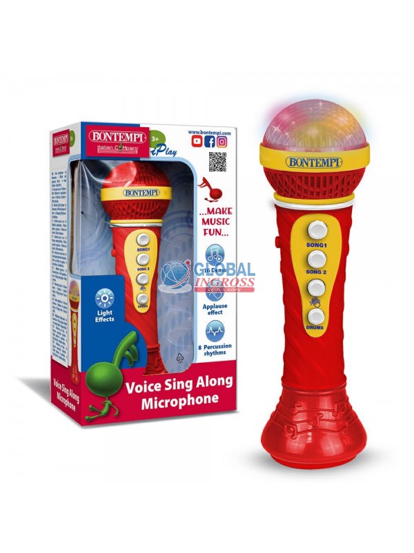 MICROFONO KARAOKE CON EFFETTI LUMINOSI
