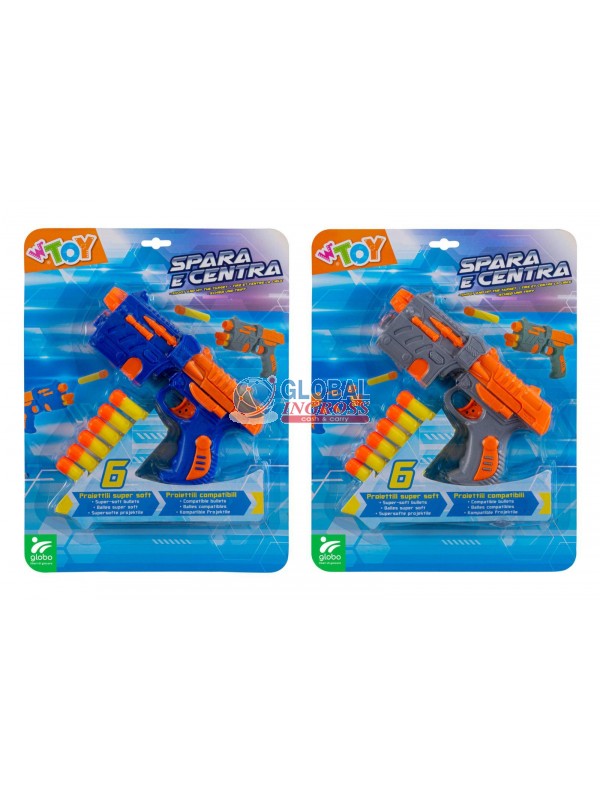 PISTOLA C/6 PROIETTILI SOFFICI