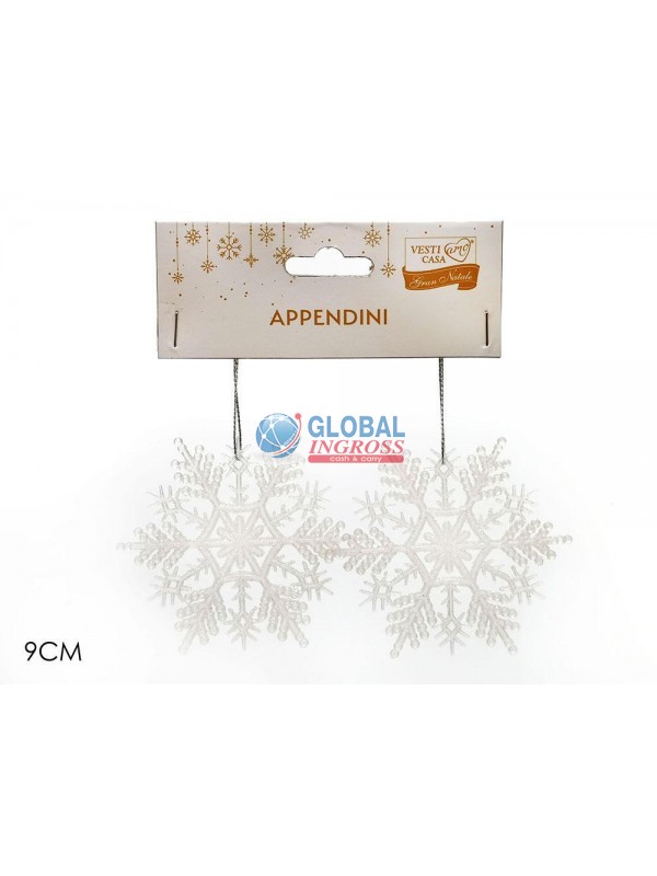 FIOCCO NEVE BIANCO APPENDINO 2pz