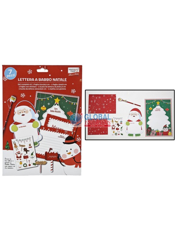 LETTERINA BABBO NATALE BOX DA 6pz
