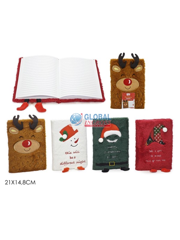 BLOCCO NOTES NATALE C/PELUCHE