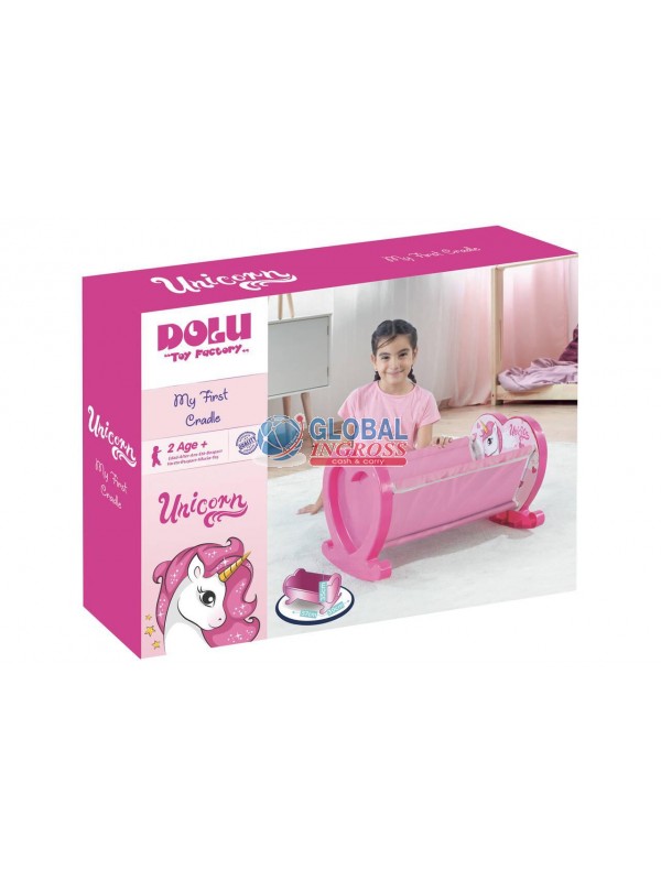 CULLA PER BAMBOLA UNICORNO 35x57x38