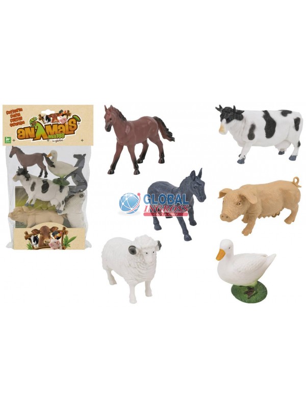 BUSTA ANIMALI FATTORIA 6pz