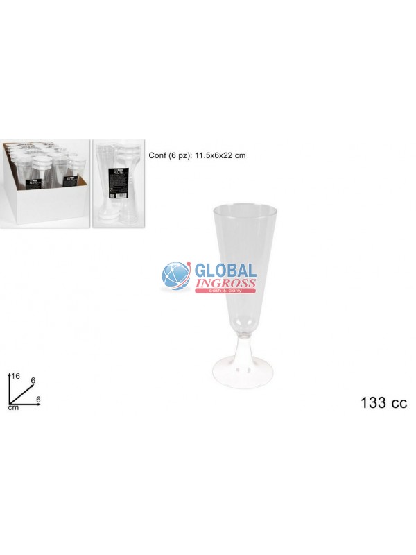 FLUTE 6pz BASE BIANCA